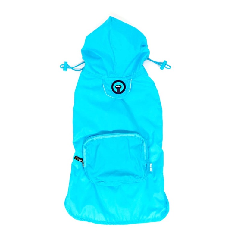 Fabdog Blue Packaway Raincoat|Large|XX-Large