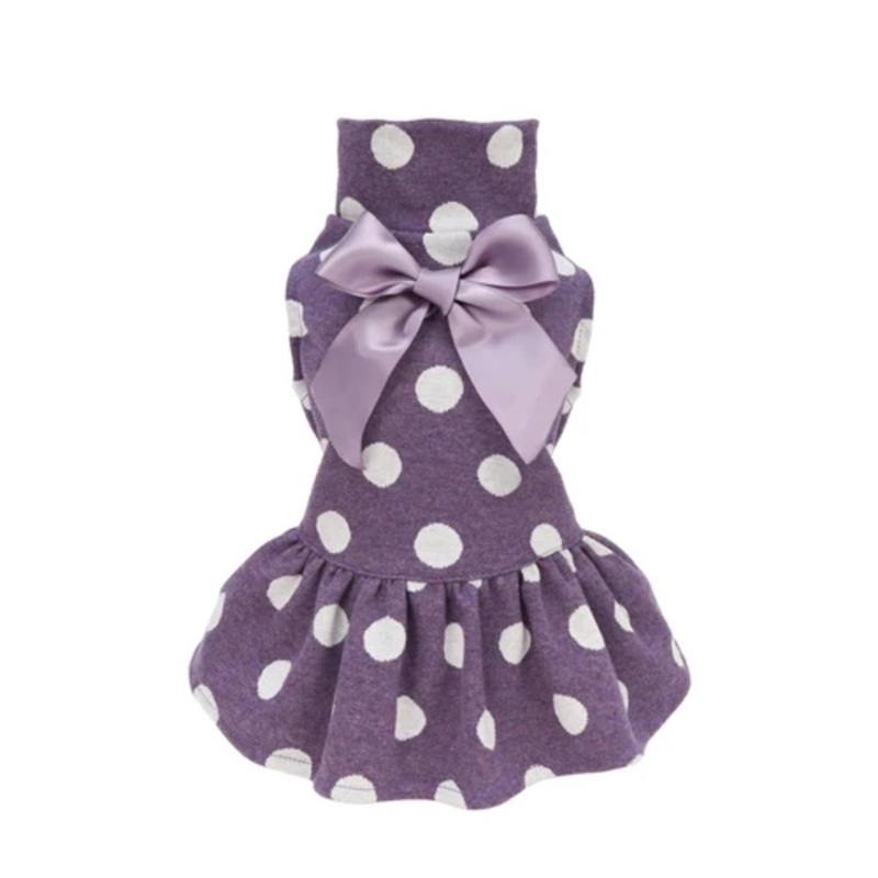 Fitwarm Polka Dot Turtleneck Dress