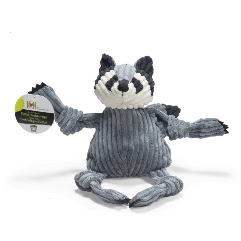 HuggleHounds KNOTTIES TUFFUT Reggie Raccoon Knottie
