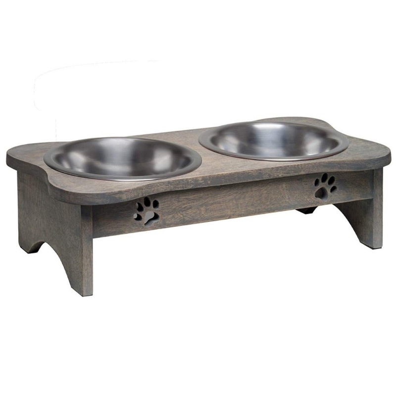 Loving Pets Wooden Modern Diner – Gray