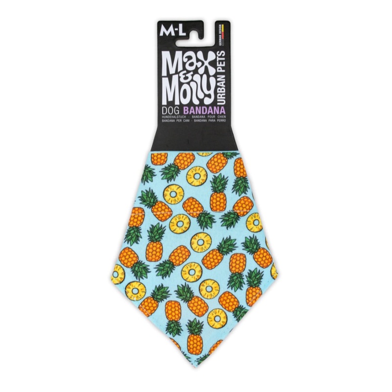 Max & Molly Reversible Collar Bandana- Sweet Pineapple