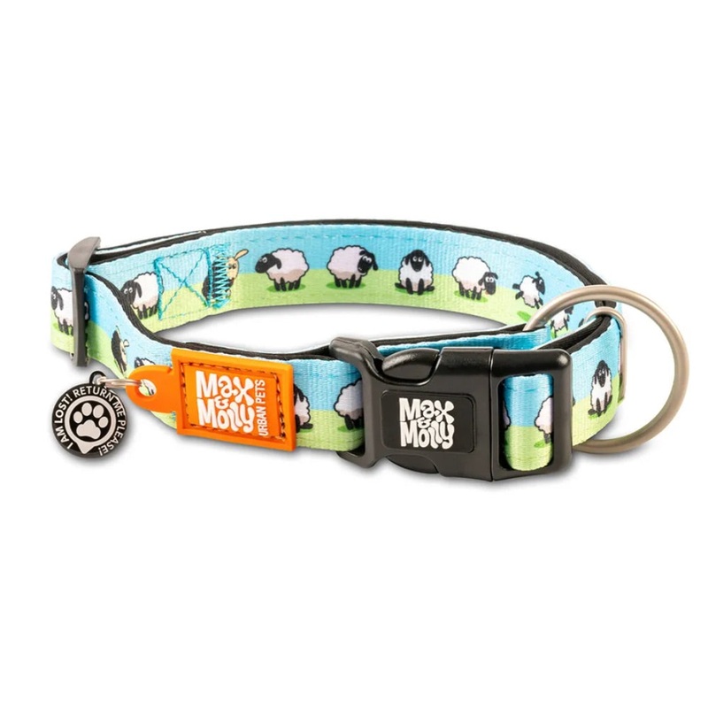 Max & Molly Smart ID Collar – Black Sheep
