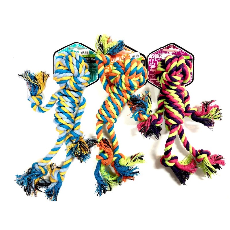 Perfect Pet Rope Braided Man Assorted Colors -26cm