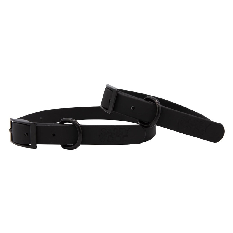 Sassy Woof Waterproof Collar – Black