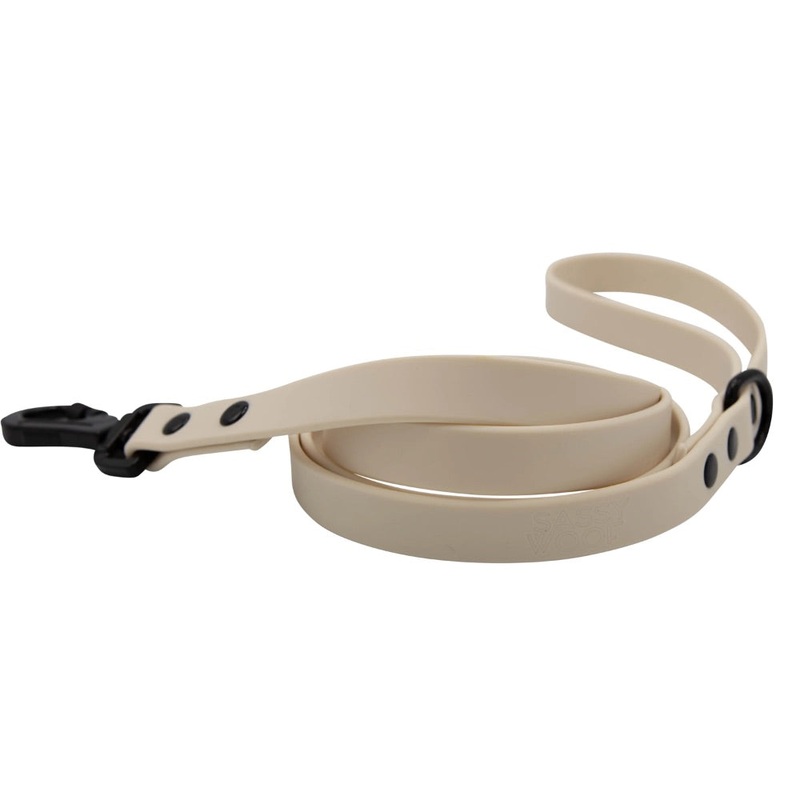 Sassy Woof Waterproof Leash – Beige