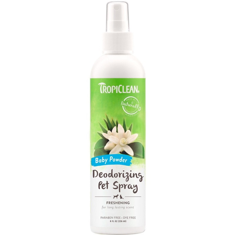 TROPICLEAN BABY POWDER DEODORIZING PET SPRAY