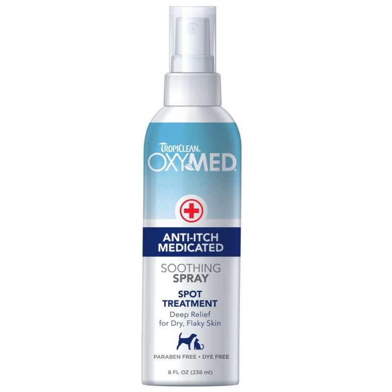 TROPICLEAN OXYMED ANTI-ITCH MEDICATED SPRAY FOR DOGS AND CATS 8 Fl Oz