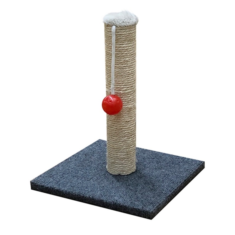 UBL CAT SCRATCHER W/CARPET BASE