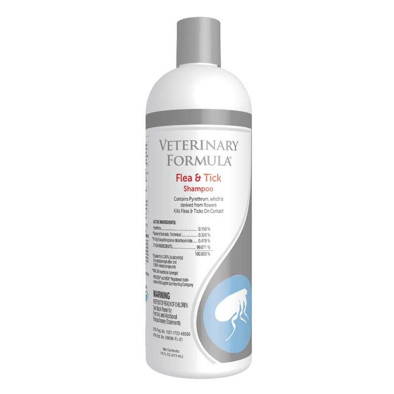 VETERINARY FORMULA CLINICAL CARE FLEA & TICK SHAMPOO 16oz