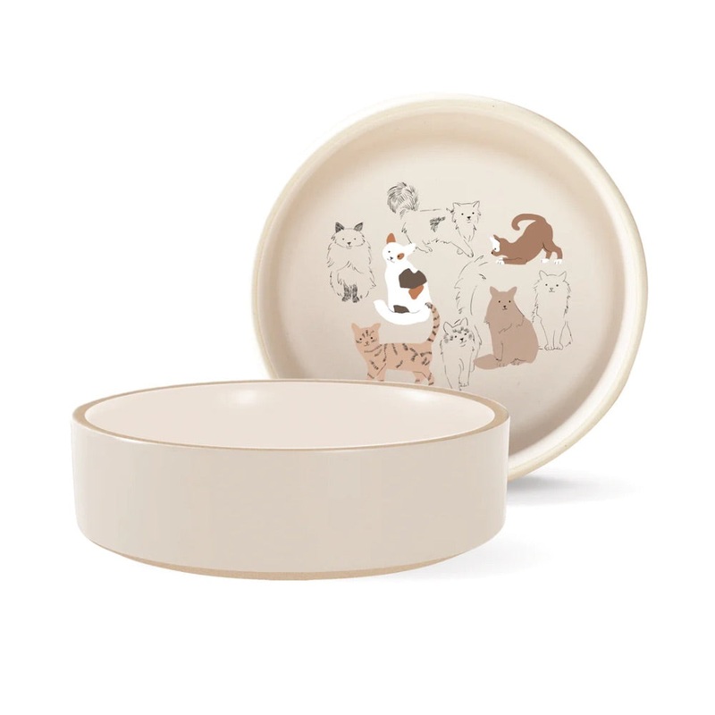 Fringe Studio PETSHOP PENCIL CATS SMALL PET BOWL