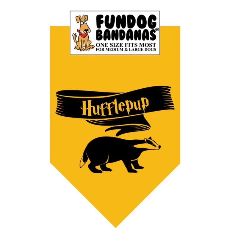 Fundog HP Hufflepup Bandana|Miniature|Medium/Large