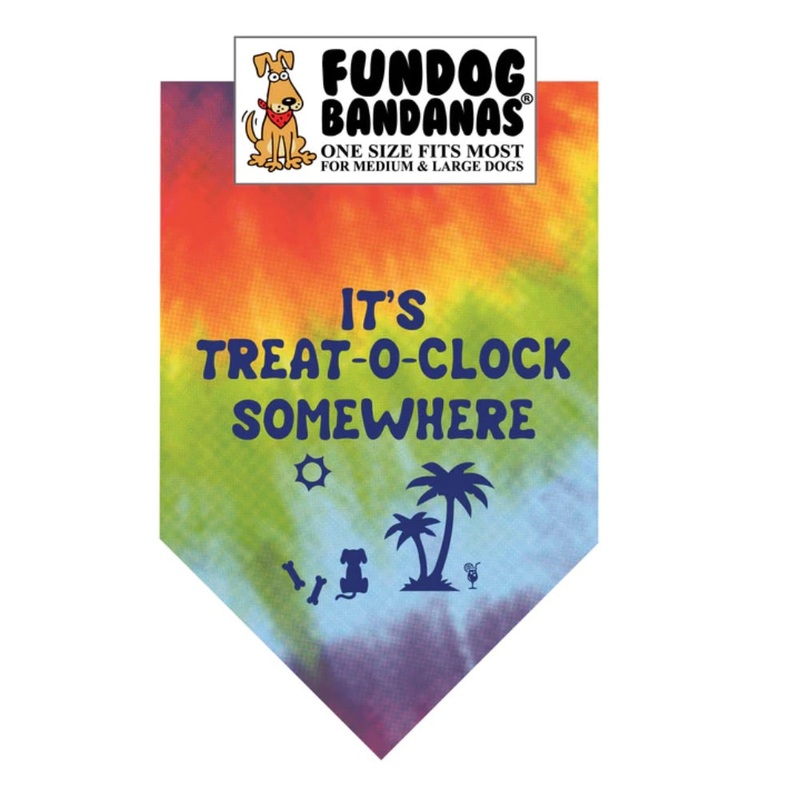 Fundog It’s Treat-O-Clock Somewhere Bandana