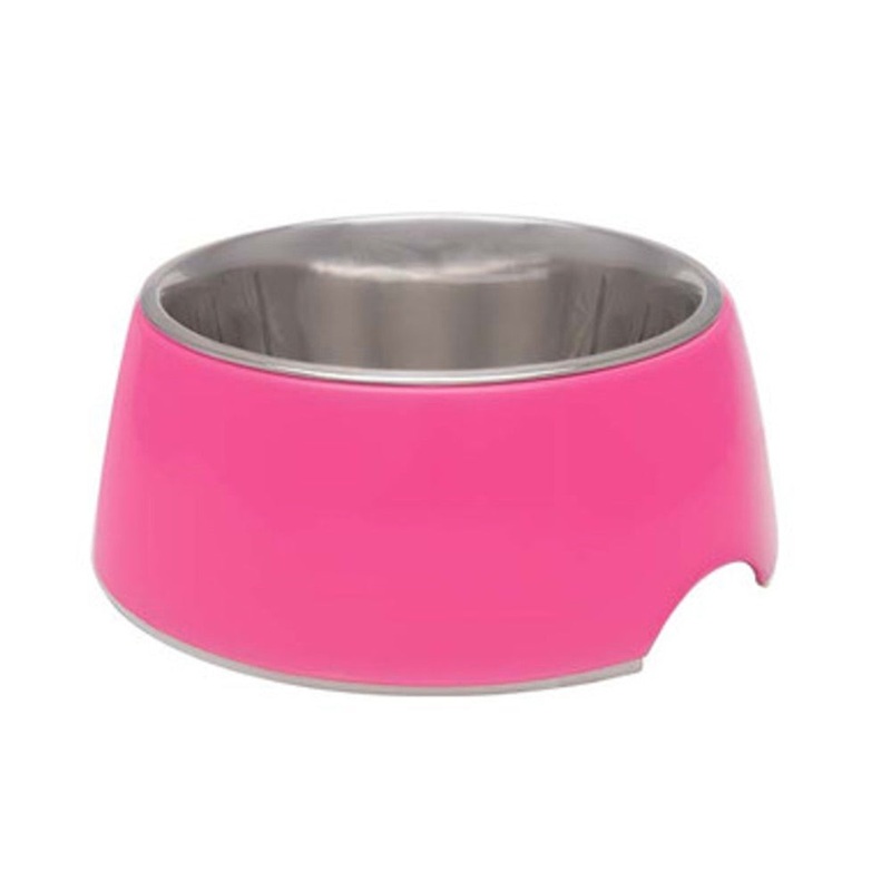 Loving Pets Retro Bowl Dog Food & Water Bowl – Hot Pink