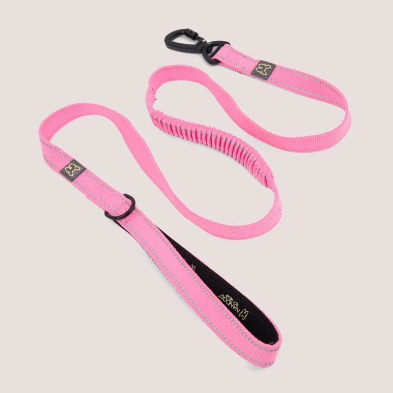 Nandog ANTI-PUSH SPORT DOG LEASH WITH NEOPRENE HANDLE – PINK