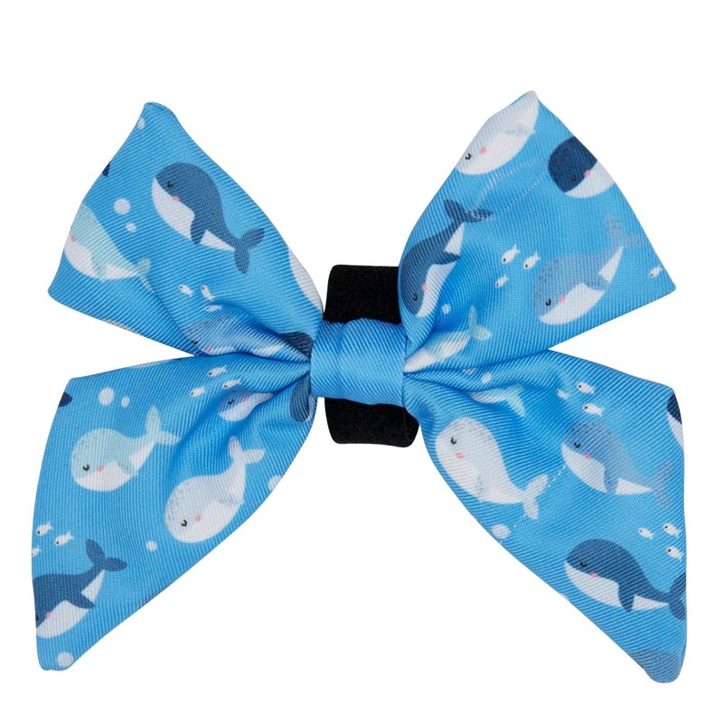 Sassy Woof DOG SAILOR BOW – MIGHT AS WHALE