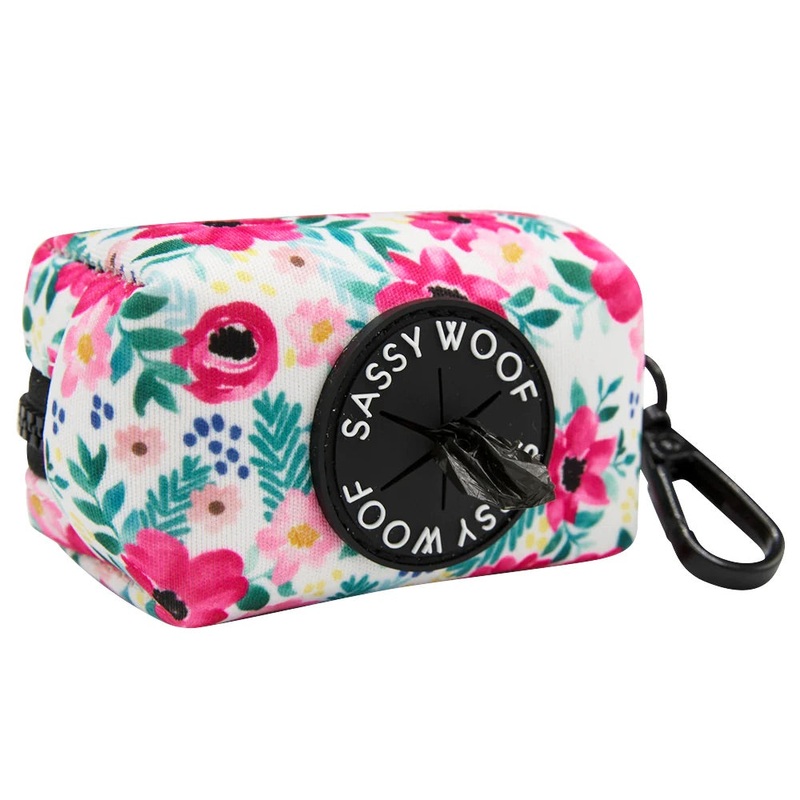 Sassy Woof DOG WASTE BAG HOLDER – FLORAL FRENZY
