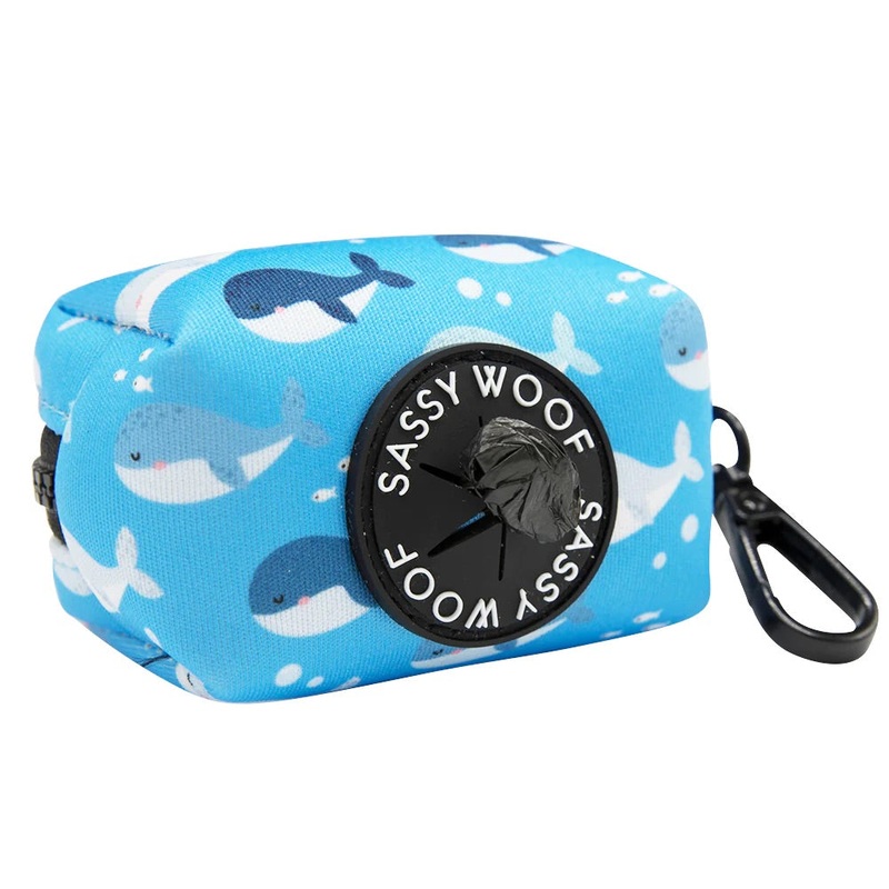 Sassy Woof WASTE BAG HOLDER – MIGHT AS WHALE