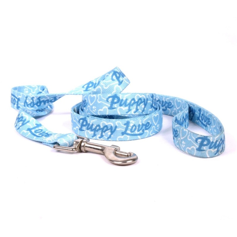 Yellow Dog PUPPY LOVE BLUE DOG LEASH – 5ft