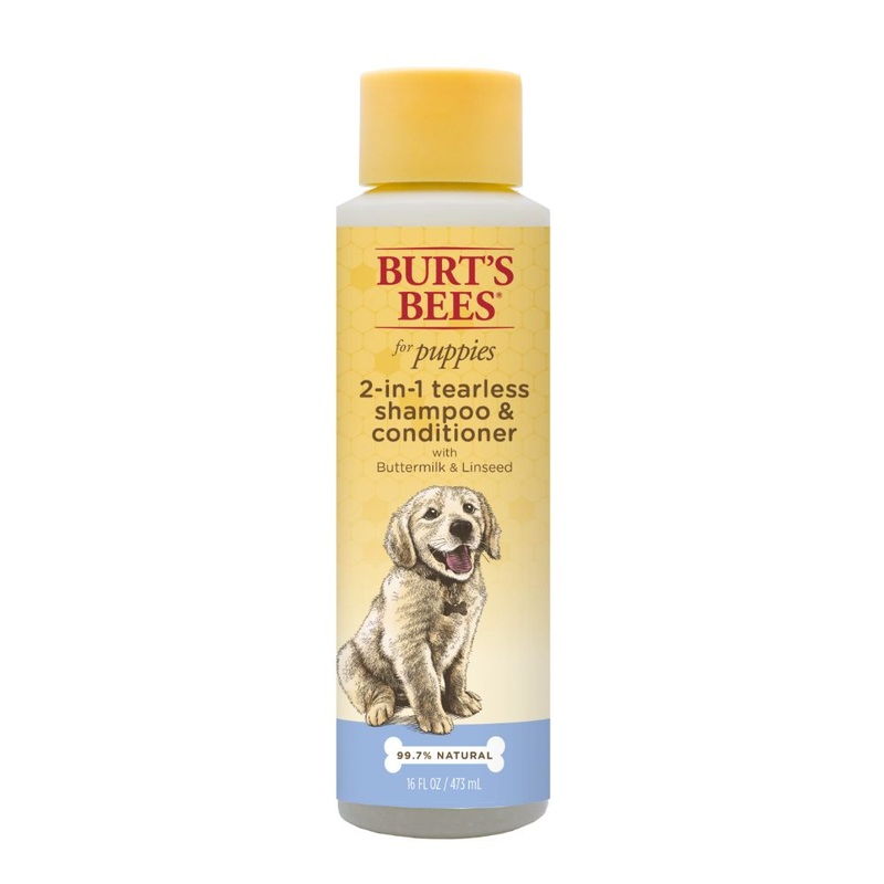 Burt’s Bees 2-in-1 Shampoo and Conditioner for Puppies with Buttermilk & Flax Seed Oil, 16 Ounces