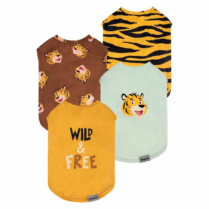 Fitwarm TIGER THEMED SHIRT|Brown with Tiger Face Shirt|Orange Wild & Free Shirt|Mint Green Tiger Shirt|Tiger Print Shirt|Small|Medium|Large|X-Large|XX-Large