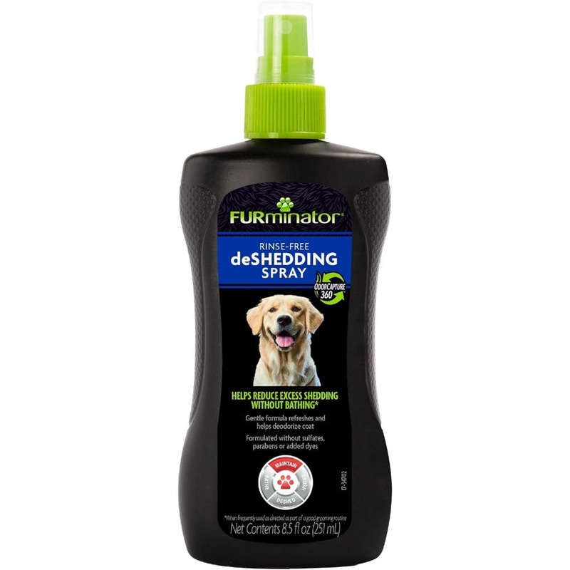 FURminator Rinse-Free deShedding Spray for Dogs, 8.5 oz