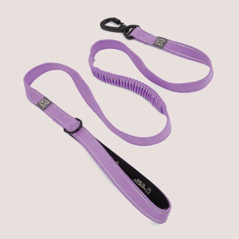 Nandog ANTI-PUSH SPORT DOG LEASH WITH NEOPRENE HANDLE – LILAC