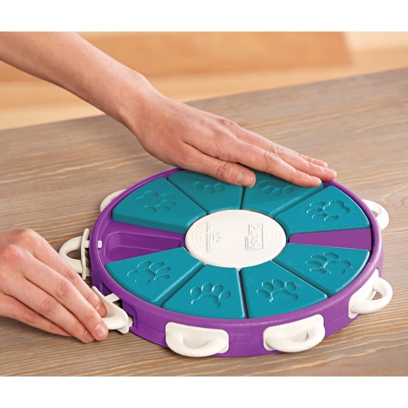 Nina Ottosson Dog Twister Interactive Treat Dog Puzzle Toy Purple Level 3