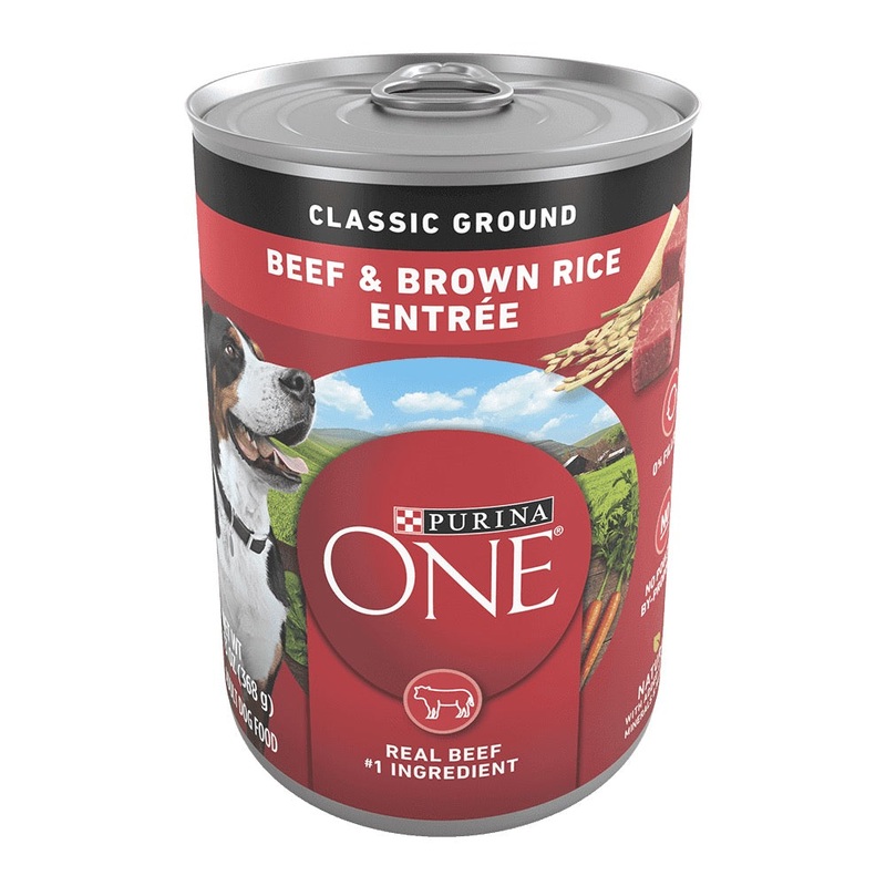 Purina ONE Beef & Brown Rice Entre Classic Ground Wet Dog Food