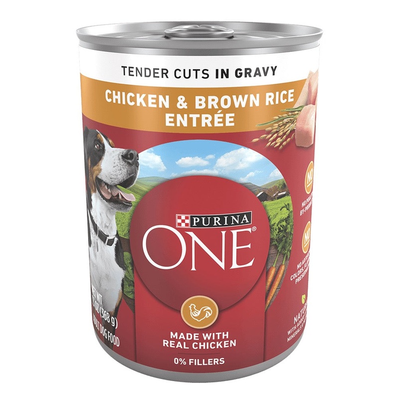 Purina ONE Chicken & Brown Rice Entre Tender Cuts in Gravy Wet Dog Food