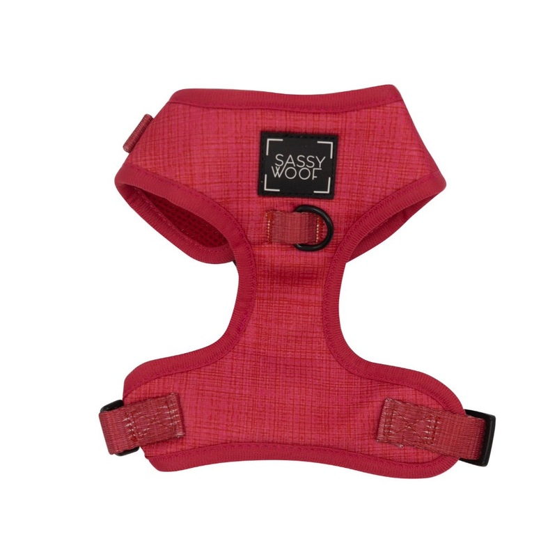 Sassy Woof ADJUSTABLE HARNESS – MERLOT
