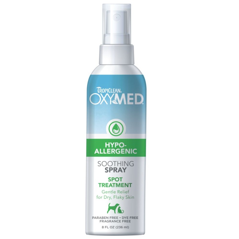 TROPICLEAN OXYMED HYPO-ALLERGENIC SPRAY FOR DOGS AND CATS 8 Fl Oz