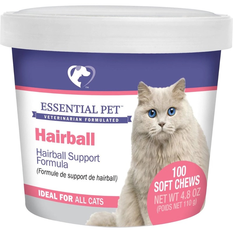 21st Century Essential Pet Hairball Support Soft Chews Supplement for Cats – 100 count