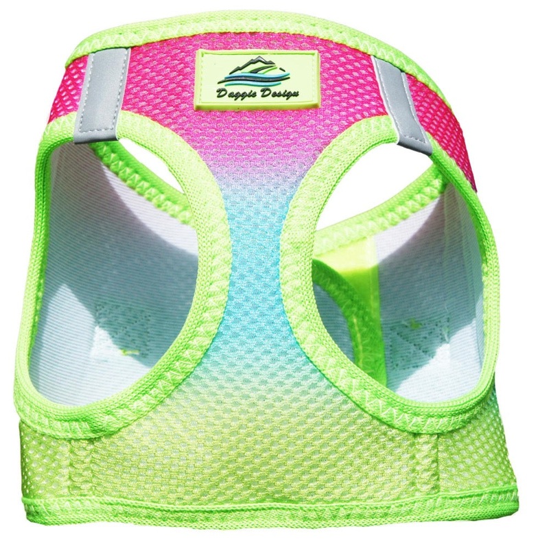 Doggie Design American River Choke Free Dog Harness Ombre Collection – Rainbow