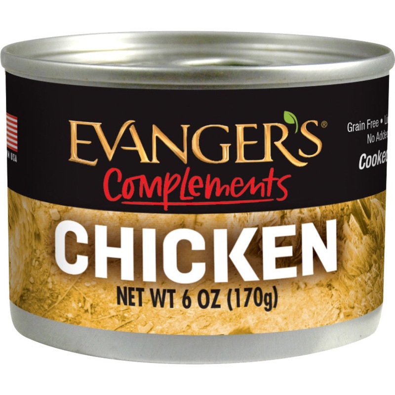Evanger’s Complements Grain Free Chicken for Dogs & Cats 6 oz