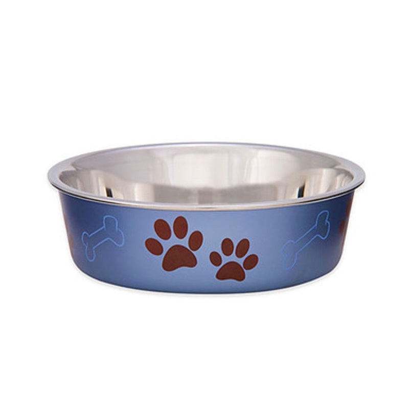 Loving Pets Bella Bowl Stainless Steel Dog Bowl – Blueberry