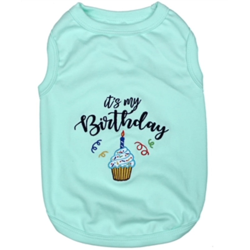 Parisian Pet It’s My Birthday Tee – Blue