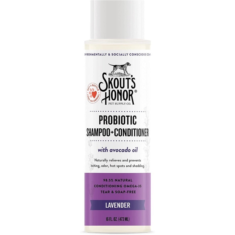 Skout’s Honor Probiotic Shampoo + Conditioner Lavender 16oz