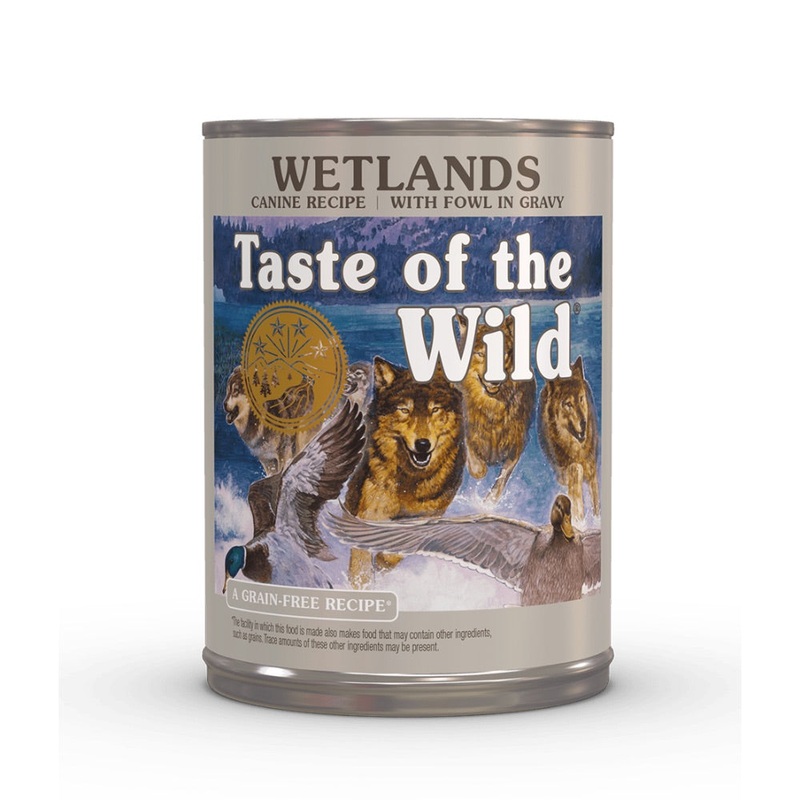 Taste of the Wild Wetlands Canine Recipe with Wild Fowl in Gravy