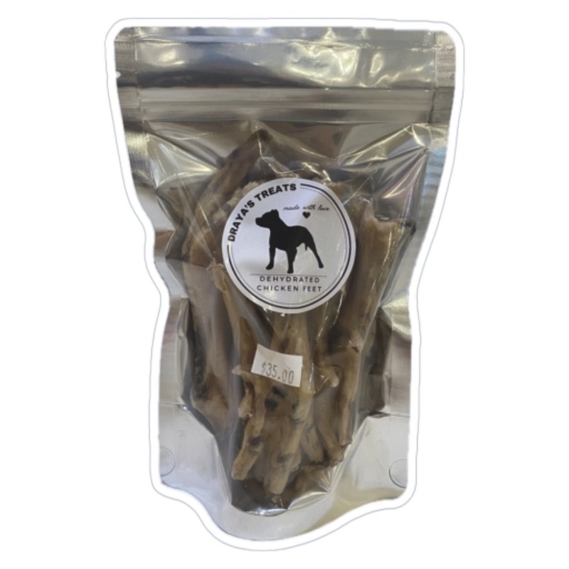 Draya’s Dehydrated Chicken Feet Treats