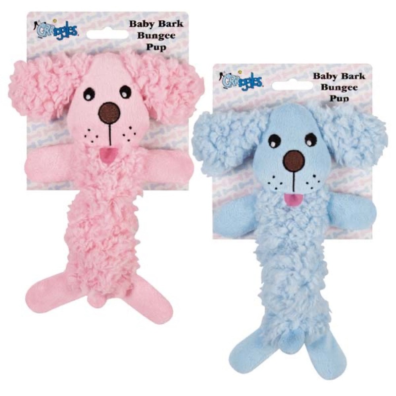 Grriggles Baby Bark Bungee Pup Toy