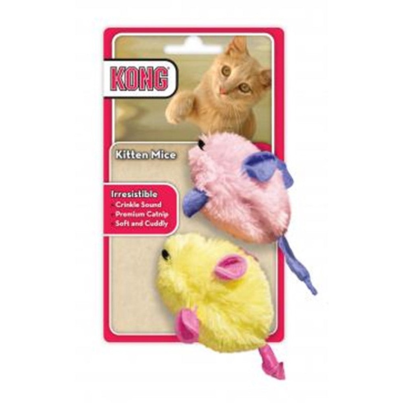Kong Fuzzy Kitten Mice – 2pk