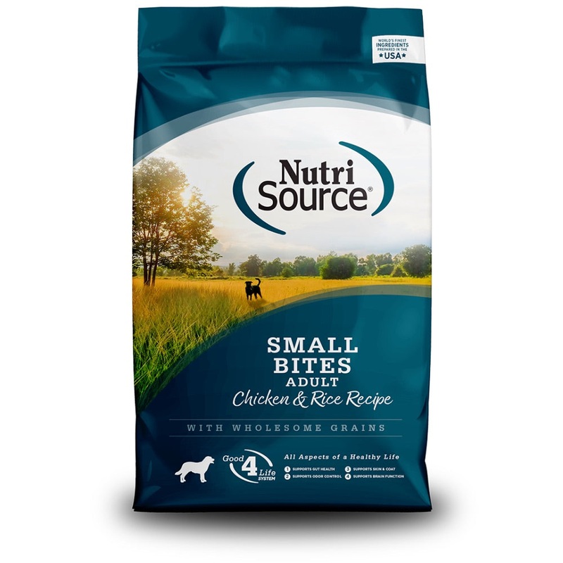 Nutrisource Adult Small Bites Chicken & Rice Recipe – 12lb