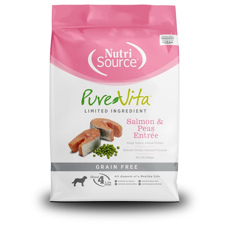 Nutrisource Pure Vita Salmon & Peas Entre – 25lb