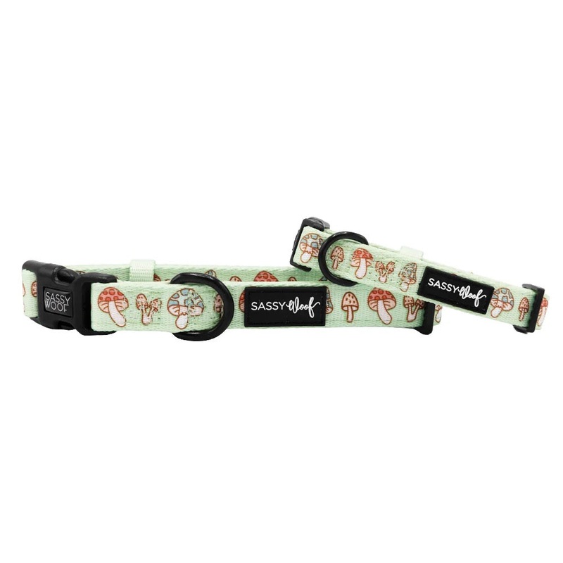 Sassy Woof Dog Collar – Shrooms & Blooms