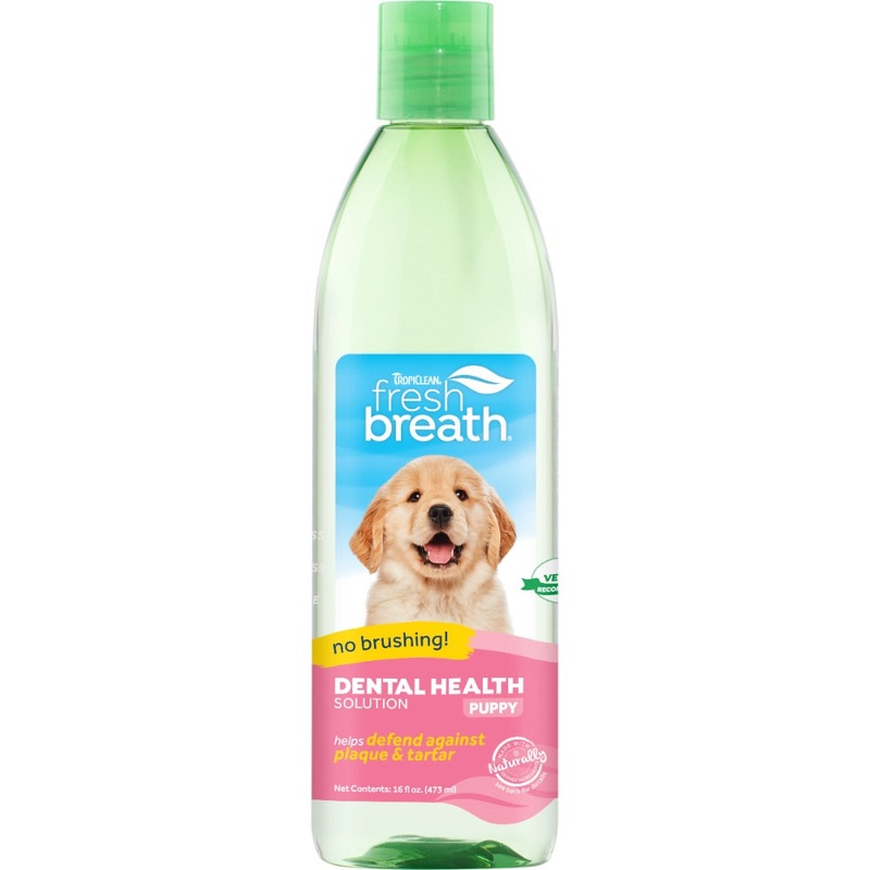 TropiClean DENTAL HEALTH SOLUTION FOR PUPPIES 16fl oz