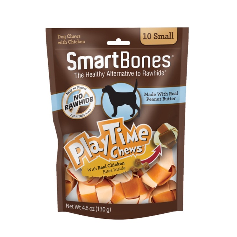Smart Bones PlayTime Chews Peanut Butter – Small