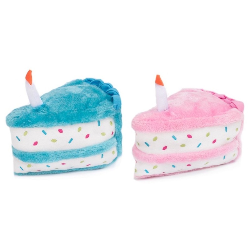 ZippyPaws Birthday Cake|Pink|Blue