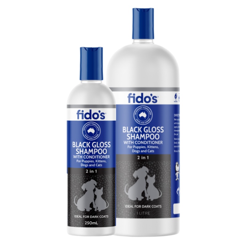 Fido’s Black Gloss Shampoo|250mL|1L