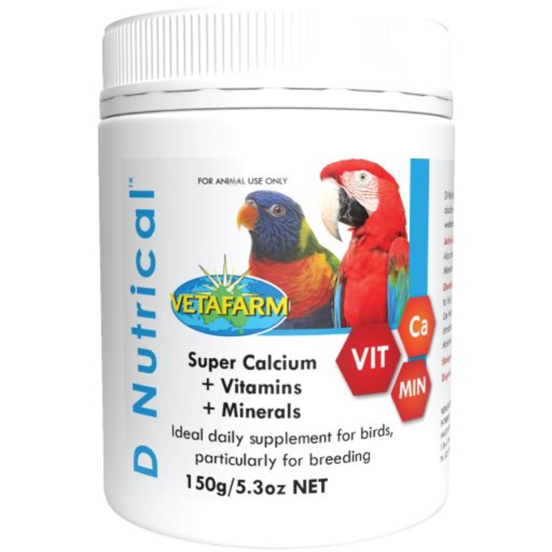 Vetafarm D Nutrical for Birds|150g|500g|1kg|5kg