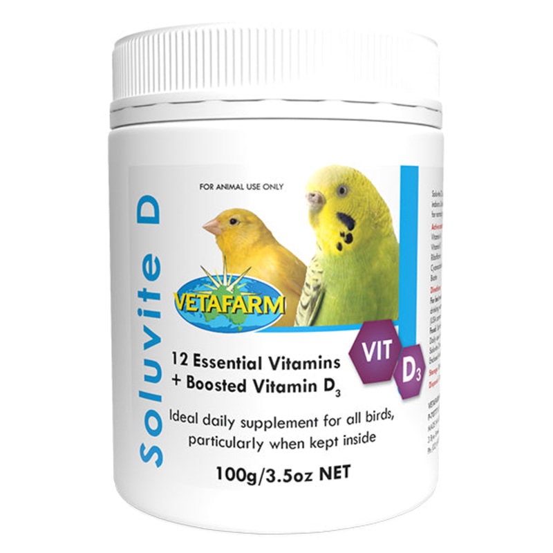 Vetafarm Soluvite D for Birds|25g|100g|450g|900g